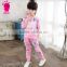 2016 Hot sale 2pcs spring and autumn cotton girls fleece clothes set,sweater set