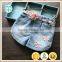 Summer wholesale cheap shorts jean pants flower belt girl jean fashion model blue jean
