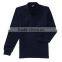 Latest Design Female Navy Blue 100 % Long Sleeve Cotton T Shirt