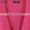 High Quality plain knit Deep V Neck 100% Cashmere Women Sweater
