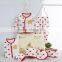 White with star pattern cotton cheap newborn baby clothing set
