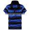 European and American leisure lapel stripes men's shirt collar
