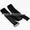 Elastic hook and loop strap with plastic buckle