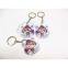 Offset Printing on Both Sides Keychain Cartoon Key Rings Accept OEM Design