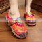 poeny button homemade linen sandals comfortable fisherman shoe folk slippers/Chinese ethnic flavor casual linen shoes