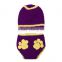 2015 new arrival baby knitting baby warm diper with hat set