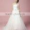 wedding dress 2017 A-line Strapless Court Train Organza ball gown bridal gowns Wedding Dress AS281