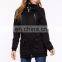 Wholesale women winter coats black long sleeve fleece winter coats for women