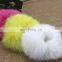 Purity lovely girl hair fur accesory high quality handmade rabbit fur elastic