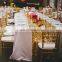 Custom Made Lurury Gold Sequins Rectangle Metallic Table Runner