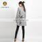 China Manufacturer Woman Apparel Long Gray Ski Coat