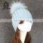 2017 Custom Pom Hats Wholesale Hat And Cap Fashion Knit Beanie