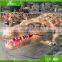 KAWAH Life Size Walking Crocodile Artificial Animal Statues For Sale