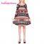 2017 Hot Sale Long Sleeve Reindeer Pattern Women Ugly Christmas Dress