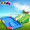 2017 New Summer Inflatable Water With Slides Amusement Park Equipment For Holiday