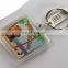 Customized Logo Printed Promotional Square Acrylic Keychain ,Photo Frame Keyring /Plastic Keychain