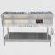 Factory Price Buffet Stainless Steel Glass Food Warmer Display Showcase