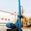 Hydraulic ground screw solar bore pile driver drilling machines