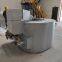 Aluminum melting furnace with natural gas