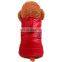 Warm Pet dog Cat coat puppy black red hooded cotton clothes apparel