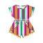 Girl Rose Stripe Jumper Boho Playsuit Jumpsuit Rompers Clubwear