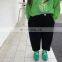 Girls' diagonal placket corduroy pants 2020 autumn and winter new Korean boy baby pants thickened warm carrot pants