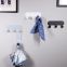 Nordic Style Blue Wall Mounted Hook Metal Hangers Hanging Stick On For Bag/Hat/Scarf