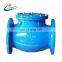6 inch DN80 PN16 Water Din Cast Iron Flanged Swing rubber non slam Check Valve