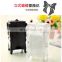 Nail Art Makeup Cotton Pads Wraps Acrylic Clear Butterfly Holder Retro Plastic Storage Container Organizer Case Empty Box Black