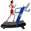 Manual commercial self-powered non-motorized ycurved treadmill gym equipment treadmill slef generating gym use running machine