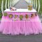 Wedding Prop Birthday Prom Party Baby Shower Bow Table Skirts Tutu Tulle Decorations SD103
