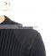 Men Plain Knitting Pattern Crew Neck Cashmere Sweater on Sale