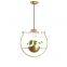 Modern personality simple plant round led pendant light for decorate
