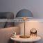 Nordic Macaron Color Table Bedside Lamp Mushroom Semicircle Wrought Iron Decoration Lamp LED Table Lamp