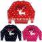 ugly christmas sweater knitting deer patterns Kid knitted Jumpers