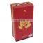 Foldable Cardboard Paper Bottle Wine Packaging Box with PVC Window Spirit Pack Carton with Plastic Handle