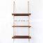 Promotional hanging wooden kitchen wall shelf from good supplier