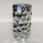tall hammered flower vases