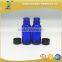 15ml blue bottles boston glass bottle with black cap                        
                                                                                Supplier's Choice