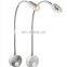 Bedside Wall Lamp Bedroom Headboard Flexible Gooseneck Lamp 3W Wall Mounted Reading Lamp