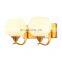 2 Head Classic simple glass cover led Wall Light for home Hotel Decorative Luxury simple glass bedside wall lamp