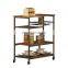 Cheap Price Metal Movable White Kitchen Island Cart Casters