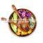 Acacia Wood Salad Bowl Servers Set Solid Hardwood Salad Wooden Bowl With Spoon For Fruits Salads