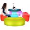 led nightclub furniture sofa decorative outdoor plastic furniture led lighted bar table and chair sofa sets for event