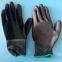 13Gauge Grey Polyester Liner Grey PU Coated Gloves PU/Polyurethane Coated Working Gloves