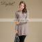 Hot Sale 100% Cashmere Pullover Sweater Women Vintage Style O-Neck Knit Top Pockets Long Length Winter OEM Service Available