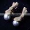 High Quality Shell Pearl Luxury Bridal Jewelry Earing Fashion Gold Ladies Earrings Design