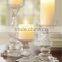 high clear long-stemmed Glass Candle Holders table centerpiece Rome candlestick holder