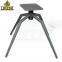 Grey Steel Tapered Iron Slant Mechanism Swivel Chair Base Pitched Spider Design Furniture Legs