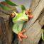 1 Chaste Frog ornament Tabletop Decoration Climbing Frog statue Car Model Mini decorative tabletop toy Resin